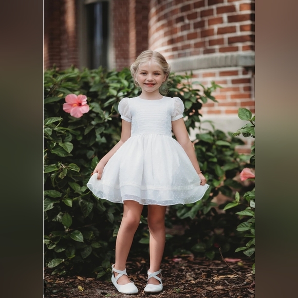 Only Little Once Other - 3T Swiss Dot Tea Dress